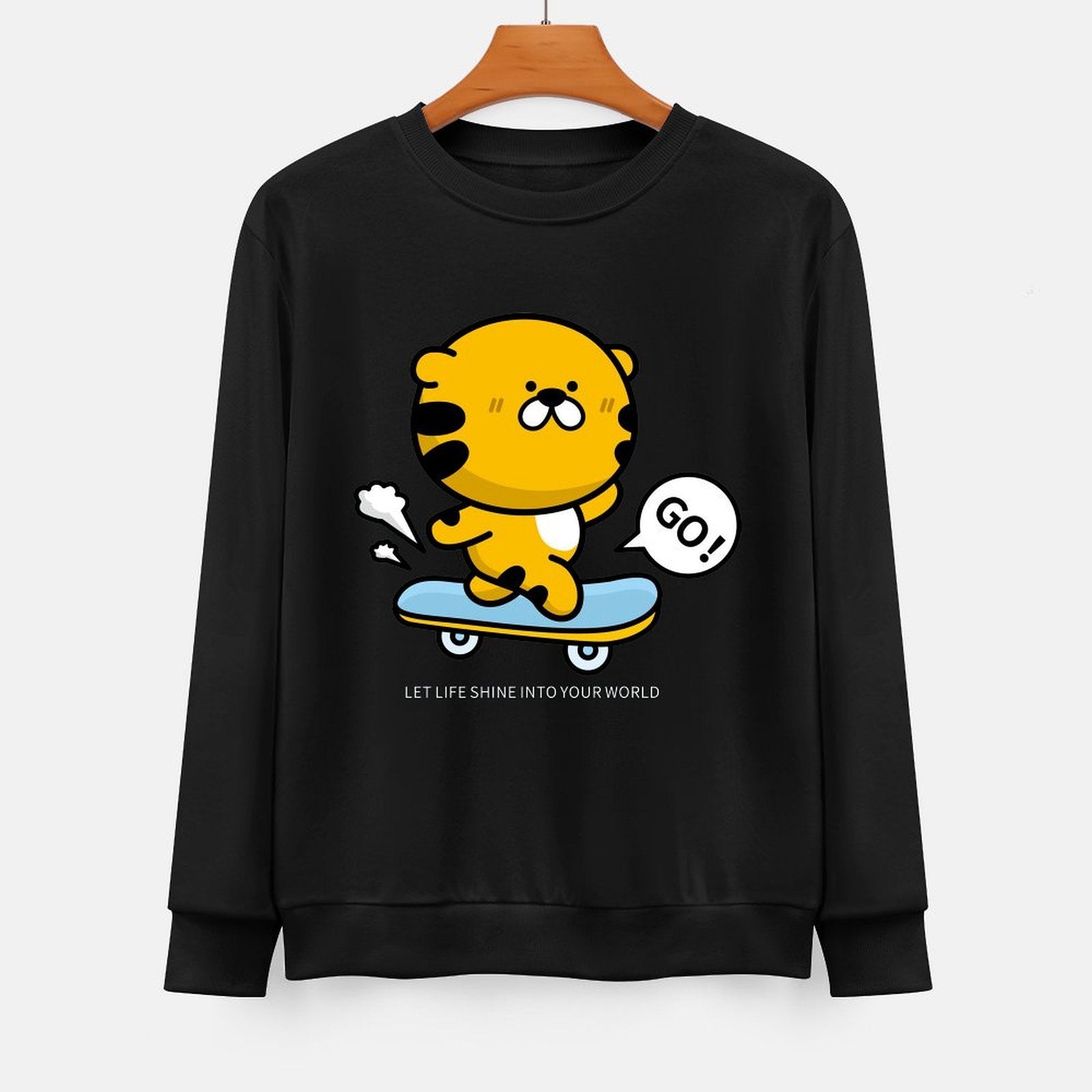 Front Patterned Long Sleeve TopUrban Minimal